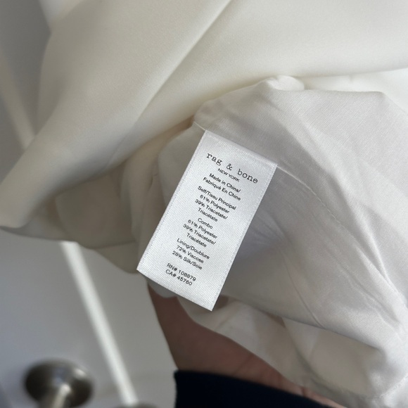 Rag & Bone Izzy Sleeveless Cutout Dress in White/Black size 2 - Picture 13 of 13